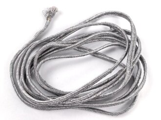 Silberne Litze Metallfaden, Breite etwa 5,5mm, UV Negativ, Gesamtlänge 202cm