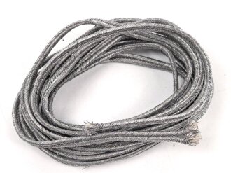 Silberne Litze Metallfaden, Breite etwa 5,5mm, UV Negativ, Gesamtlänge knapp 250cm