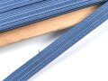 Blaue Stofflitze, Breite 10mm, sie erhalten je 100cm von der Rolle abgeschnitten
