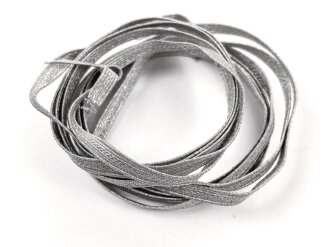 Silberne Litze  Metallfaden, Breite 6mm, Gesamtlänge etwa 235cm