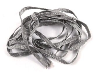 Silberne Litze  Metallfaden, Breite 6mm, Gesamtlänge etwa 200cm