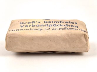 Kraft´s keimfreies Verbandpäckchen " Heeresverbandp. mit Zellstoffkompresse" Ausführung mit Papierverpackung
