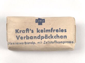 Kraft´s keimfreies Verbandpäckchen " Heeresverbandp. mit Zellstoffkompresse" Ausführung mit Papierverpackung