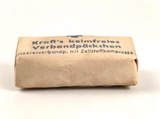 Kraft´s keimfreies Verbandpäckchen " Heeresverbandp. mit Zellstoffkompresse" Ausführung mit Papierverpackung