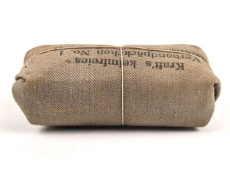 Kraft´s keimfreies Verbandpäckchen No.1 " Heeresverbandp. mit Zellstoffkompresse"