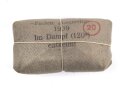 Verbandpäckchen Wehrmacht für den Verbandkasten und die Verbandspäckchentasche der Feldbluse. Kleines Modell datiert 1939