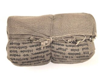 Verbandpäckchen Wehrmacht, grösses Modelll für den Verbandkasten. Datiert 1943