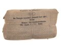 Verbandpäckchen Wehrmacht, grösses Modelll für den Verbandkasten. Datiert 1944