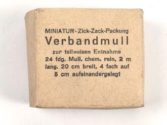 Pack Verbandmull " H.Burdewick, Karlsruhe, Sanitätsausrüstungen"