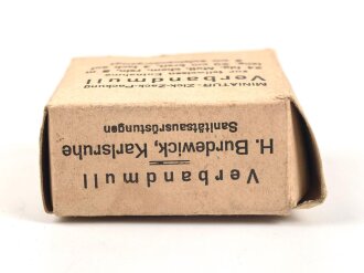 Pack Verbandmull " H.Burdewick, Karlsruhe, Sanitätsausrüstungen"