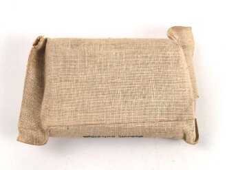 Keimfreies Verbandpäckchen Nr. 1442 " H.Burdewick, Karlsruhe, Sanitätsausrüstungen"