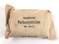 Keimfreies Verbandpäckchen Nr. 1442 " H.Burdewick, Karlsruhe, Sanitätsausrüstungen"