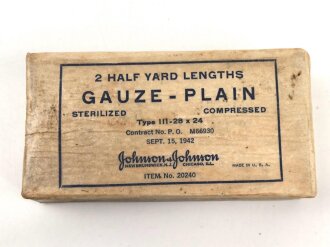 U.S. Army, 1942 dated "Gauze - Plain" by...