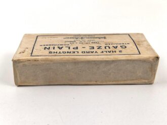 U.S. Army, 1942 dated "Gauze - Plain" by Johnson & Johnson