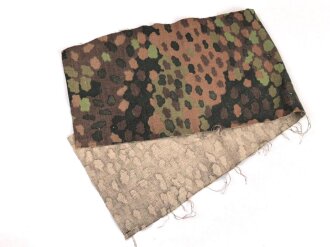 Waffen SS, Stück Tarnfeldblusenstoff, Maße etwa 22 x 80cm