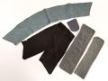 Konvolut Uniformstoff, das Stück Heerestsoff mit den beiden Knopflöchern in den Maßen 8,5 x 30cm