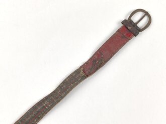 Kaiserreich, Teil eines Blankwaffengehänge, defekt, Länge  74cm