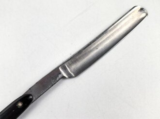 Veterinärmaterial Wehrmacht, Rasiermesser von "Hauptner" in Umverpackung
