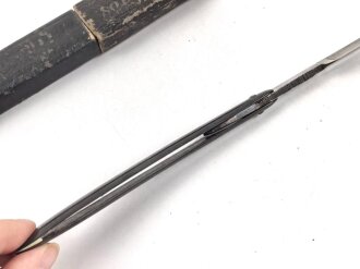 Veterinärmaterial Wehrmacht, Rasiermesser von "Hauptner" in Umverpackung