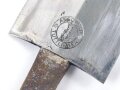 Klinge für einen SA Dienstdolch, Hersteller Aesculap Tuttlingen. Vermutlich ausgeschliffene Widmung
