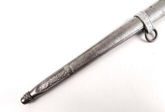 Scheide zum Dolch für Offiziere der Luftwaffe, Eisen versilbert
