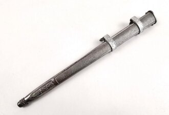 Scheide zum Dolch für Offiziere der Luftwaffe, Eisen versilbert