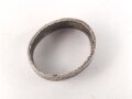 Ring für Griffstück zum Dolch für Offiziere der Luftwaffe oder des Heeres, Der Ring Eisen versilbert