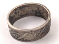 Ring für Griffstück zum Dolch für Offiziere der Luftwaffe oder des Heeres, Der Ring Eisen versilbert