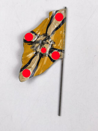 Blechfähnchen für Massefiguren Elastolin oder Lineol  III. Reich, Stangenhöhe knapp 9,5cm