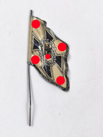 Blechfähnchen für Massefiguren Elastolin oder Lineol  III. Reich, Stangenhöhe knapp 10cm