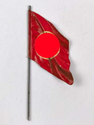 Blechfähnchen für Massefiguren Elastolin oder Lineol  III. Reich, Stangenhöhe knapp 9,5cm