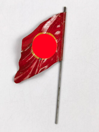 Blechfähnchen für Massefiguren Elastolin oder Lineol  III. Reich, Stangenhöhe knapp 9,5cm