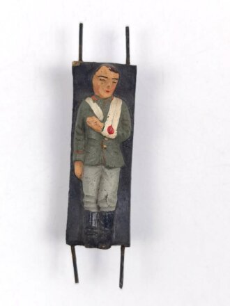 Massefigur Lineol  III. Reich, Verwundeter auf Bahre