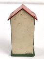 Wachhäusschen aus Blech, Hersteller Hausser, Gesamthöhe 10,5cm