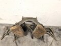 Reichswehr und frühe Wehrmacht, Tragsattel mit zwei anhängenden Kraxen für Gebirgstruppen. Originallack, grob gereinigt