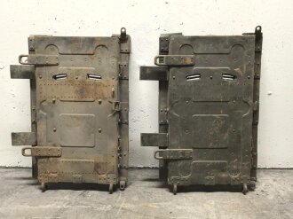 Reichswehr und frühe Wehrmacht, Tragsattel mit zwei anhängenden Kraxen für Gebirgstruppen. Originallack, grob gereinigt