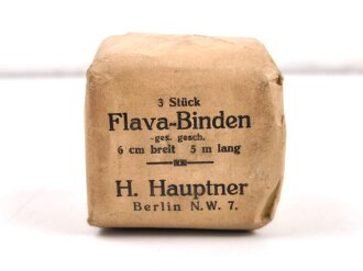 3 Stück " Flava-Binden" Wehrmacht, Hersteller H.Hauptner Berlin