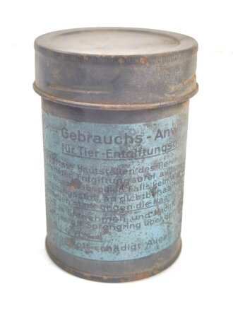 Tier Entgiftungsbüchse 42 der Wehrmacht. Grob...