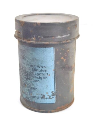 Tier Entgiftungsbüchse 42 der Wehrmacht. Grob...