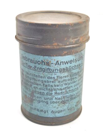 Tier Entgiftungsbüchse 42 der Wehrmacht. Grob...