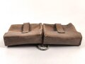 Magazintasche Wehrmacht für 2 Magazine K43 / G43. Hersteller ros 1944. Ungereinigt, etwas aus der Form geraten.