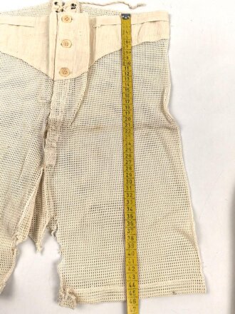 Afrikakorps Netzunterhose Wehrmacht. Ungebraucht, leicht angeschmutzt, beschädigt