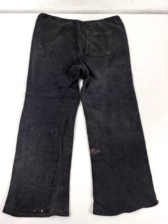 Dunkelblaue Hose zum Sportanzug der Hitlerjugend. Ungereinigtes Stück