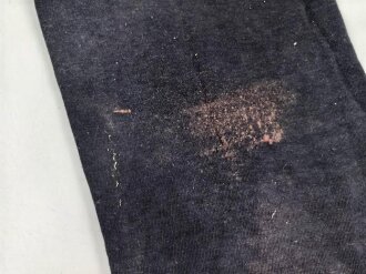 Dunkelblaue Hose zum Sportanzug der Hitlerjugend. Ungereinigtes Stück