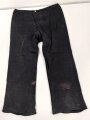 Dunkelblaue Hose zum Sportanzug der Hitlerjugend. Ungereinigtes Stück