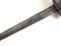 Antiker Degen, wohl um 1700, Eisen, Gesamtlänge 90cm, genaues Alter und Herkunft unbekannt