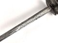 Antiker Degen, wohl um 1700, Eisen, Gesamtlänge 90cm, genaues Alter und Herkunft unbekannt