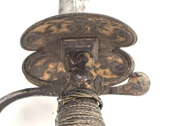 Antiker Degen, wohl um 1700, Eisen, Gesamtlänge etwa 97cm, genaues Alter und Herkunft unbekannt