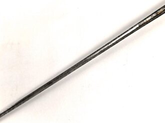 Antiker Degen, wohl um 1700, Eisen, Gesamtlänge etwa 97cm, genaues Alter und Herkunft unbekannt