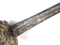 Antiker Degen, wohl um 1700, Eisen, Gesamtlänge etwa 97cm, genaues Alter und Herkunft unbekannt